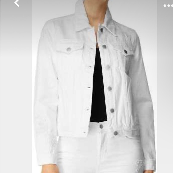 Limited Edition BNWT J BRAND Estella white slim jacket with sequin Nordstroms - Picture 2 of 14